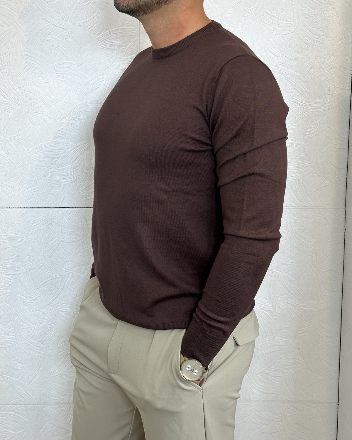 MAGLIA GIROCOLLO " UGF 4000" MORO