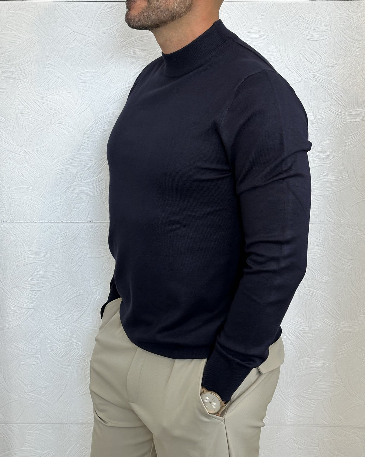 MAGLIA LUPETTO " UGF 4002" BLU