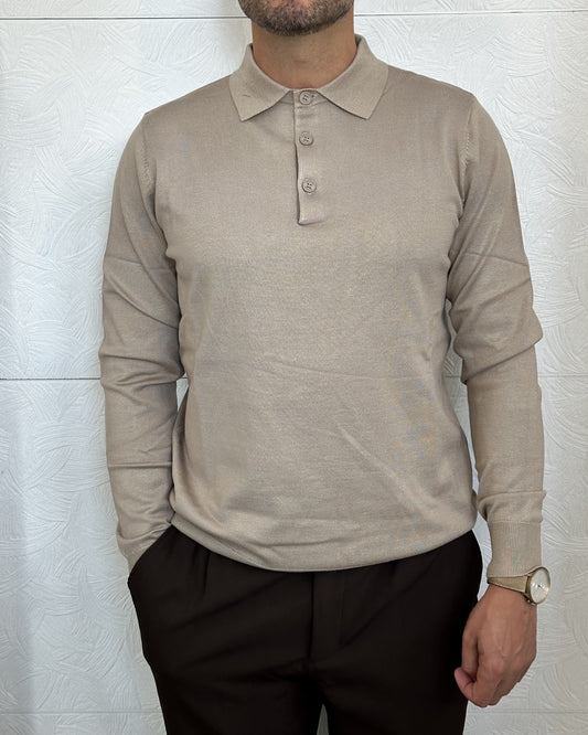 POLO M.LUNGA " UGF 4004" BEIGE
