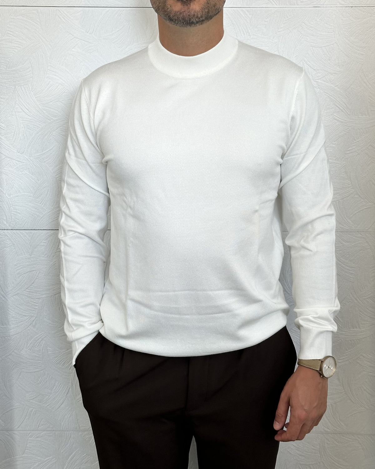 MAGLIA LUPETTO " UGF 4002" PANNA