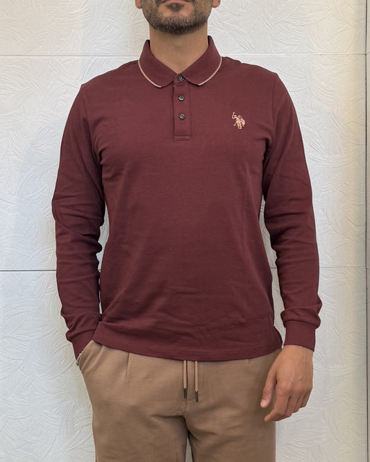 POLO M.LUNGA " KENE 44177" BORDEAUX