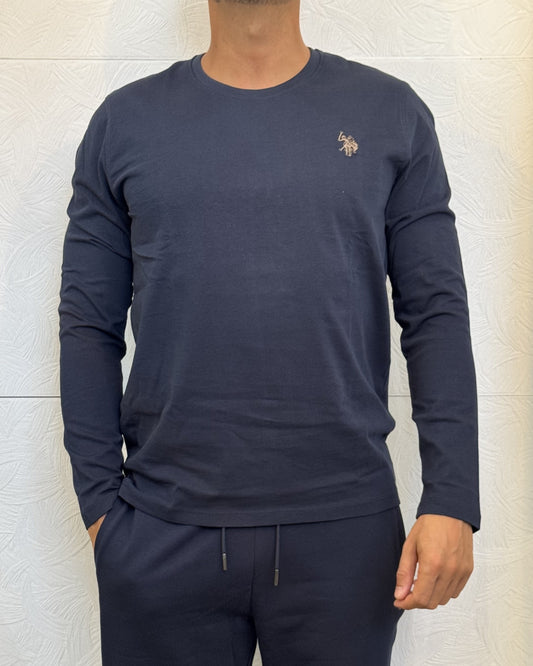 T-SHIRT M.LUNGA " JOEL 168004" BLU