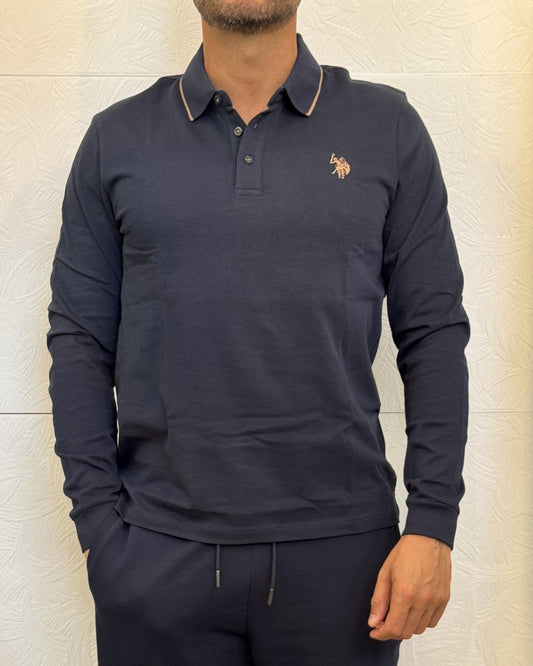 POLO M.LUNGA " KENE 44177" BLU
