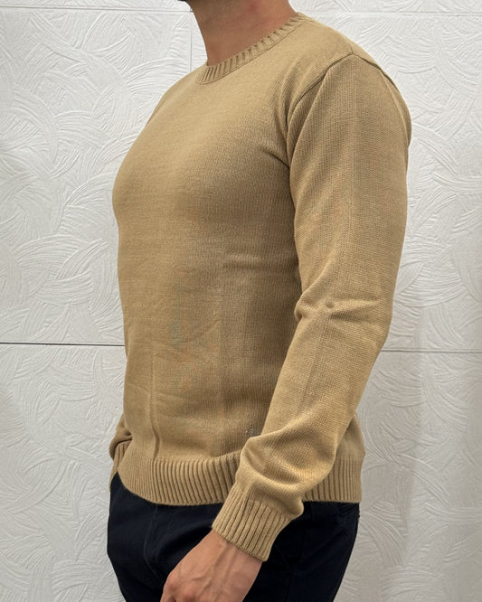 MAGLIA GIROCOLLO " MAAG" CAMMELLO