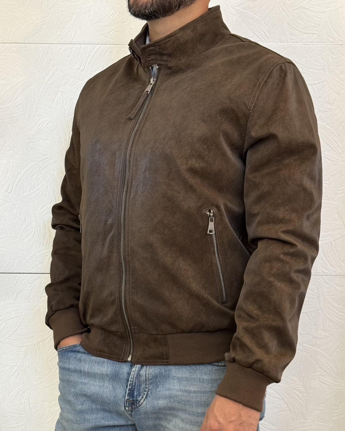 GIUBBOTTO CHIODO " JM PAFI" BROWN