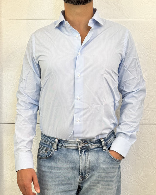 CAMICIA " ASC387 H140 811" CELESTE