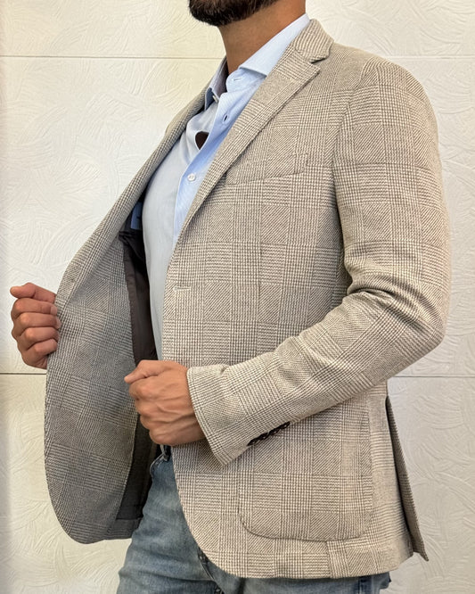 GIACCA QUADRO " EGIC P080 05" BEIGE