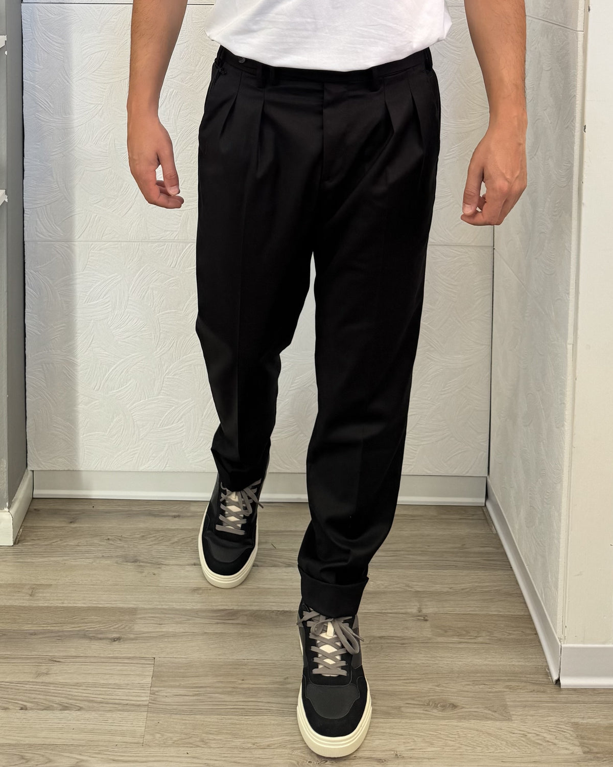 PANTALONE CHINO " A900 2015" NERO