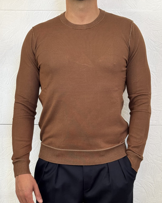 MAGLIA GIROCOLLO " C590" BISON