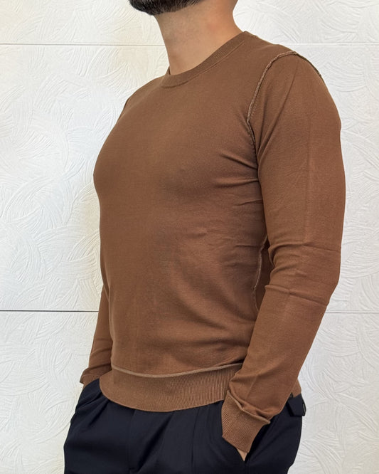MAGLIA GIROCOLLO " C590" BISON