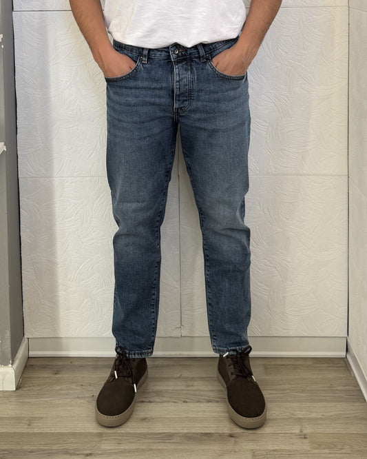 JEANS TAPERED FIT " PJI 1860" DENIM