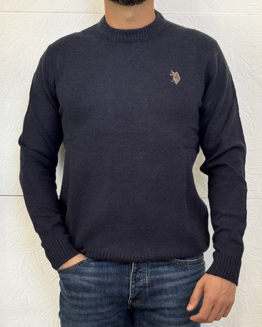 MAGLIA GIROCOLLO " JOEY 173038" BLU