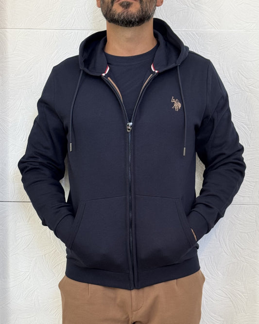 FELPA CAPPUCCIO " NICO 162011" NAVY