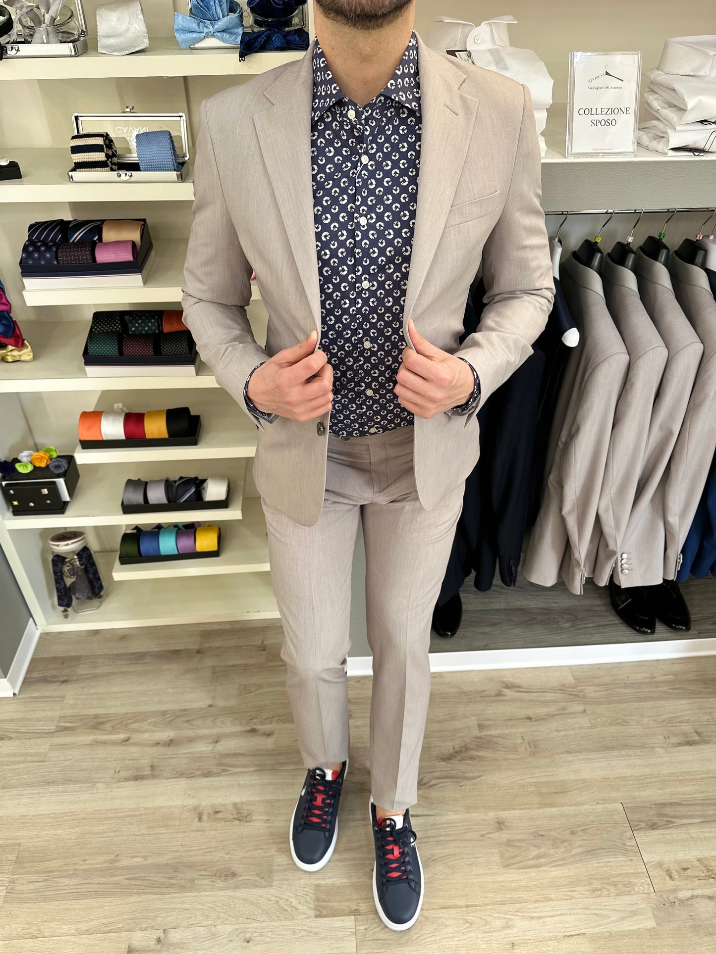 ABITO A300 P017 30 GRIGIO PERLA