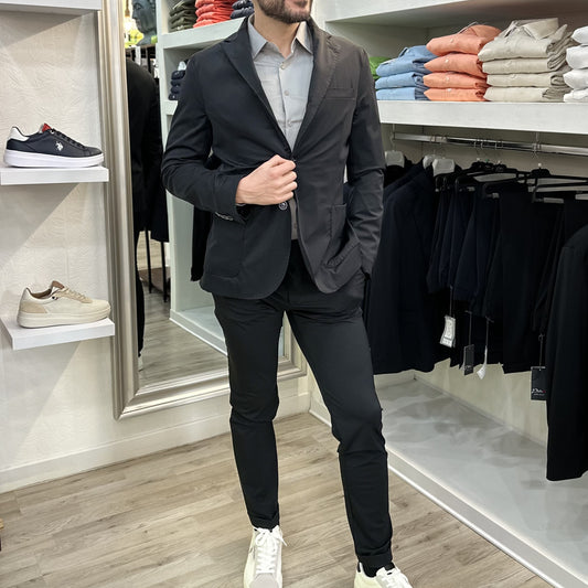 PANTALONE NO IRON PA-6080 BLACK