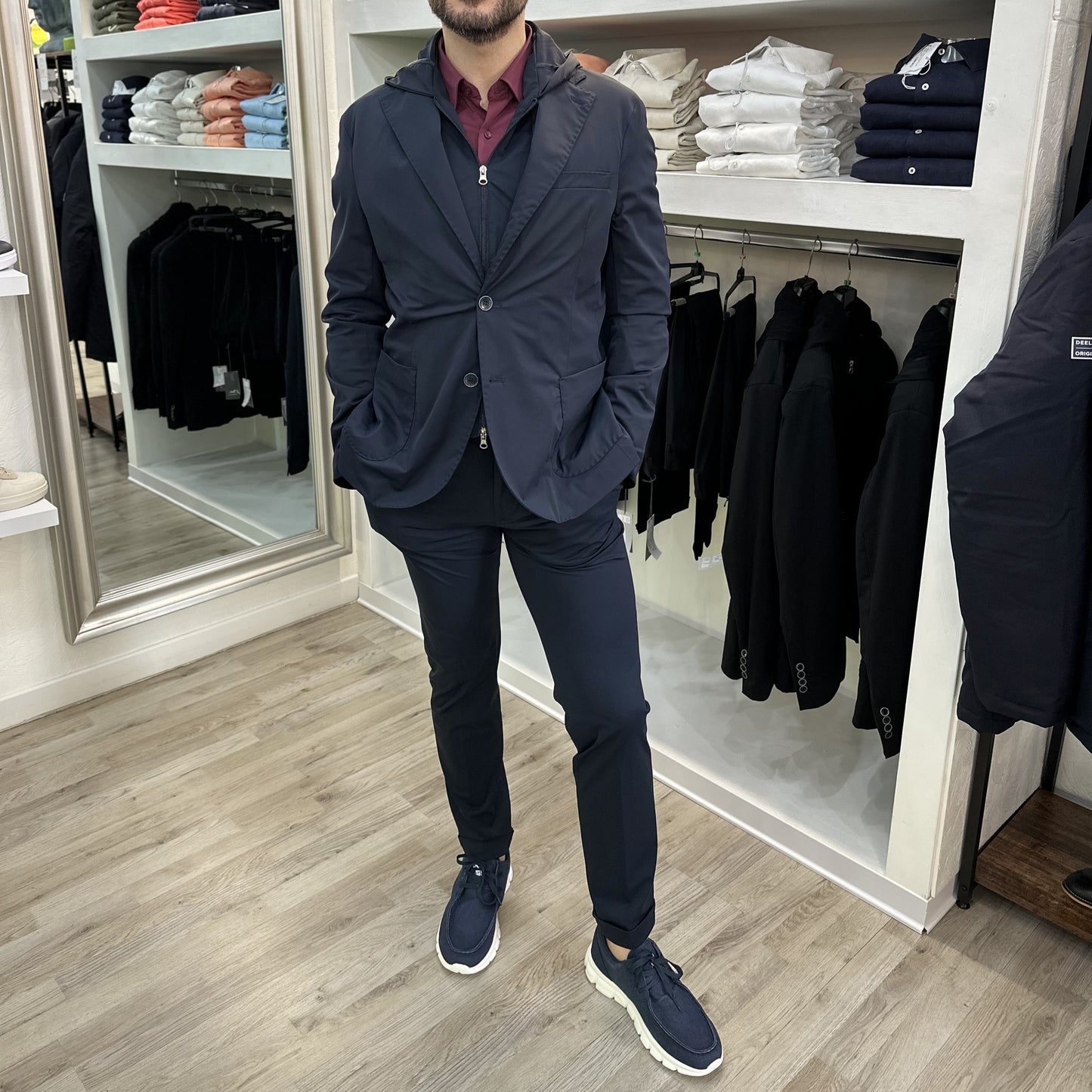 GIACCA NO IRON GI-70200 NAVY