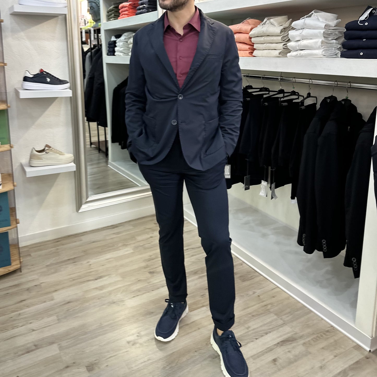 GIACCA NO IRON GI-70200 NAVY