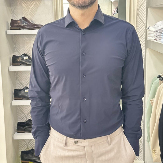 CAMICIA NO STIRO SLIM387E31109 NAVY