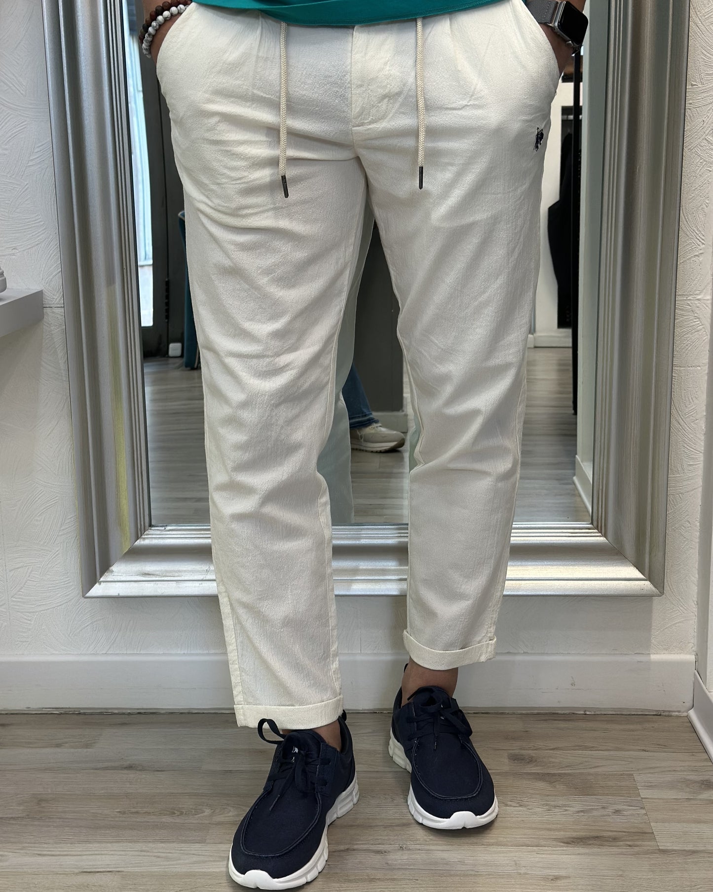 PANTALONE AMB 159011 WHITE