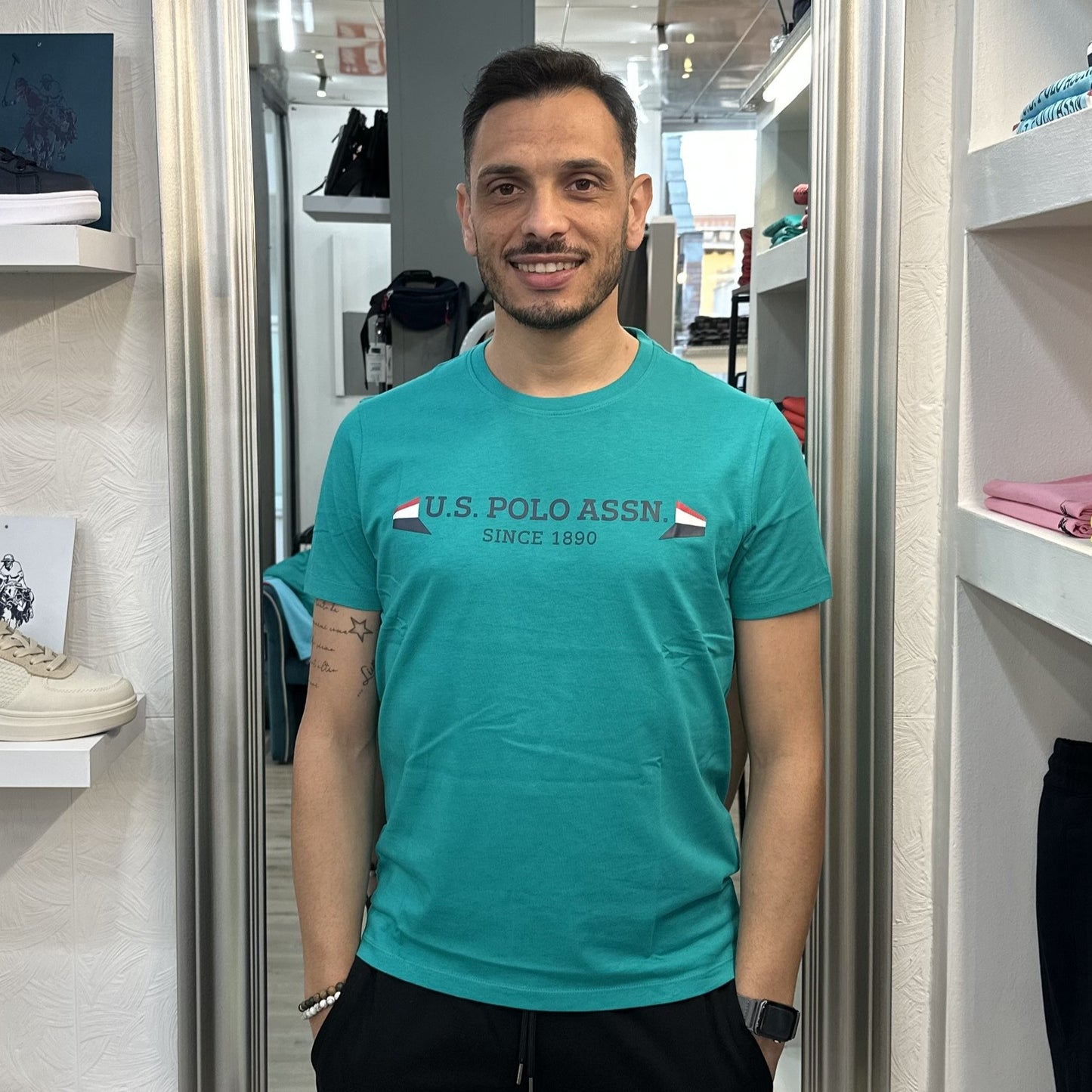 T-SHIRT LUCA 154027 TURQUOISE
