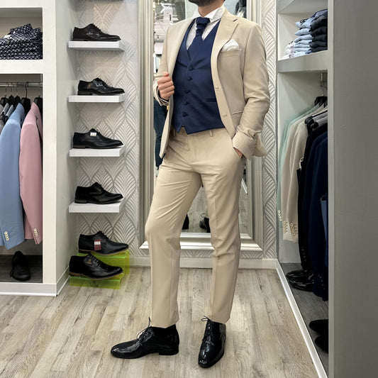 ABITO SPOSO A300 P017 52 BEIGE