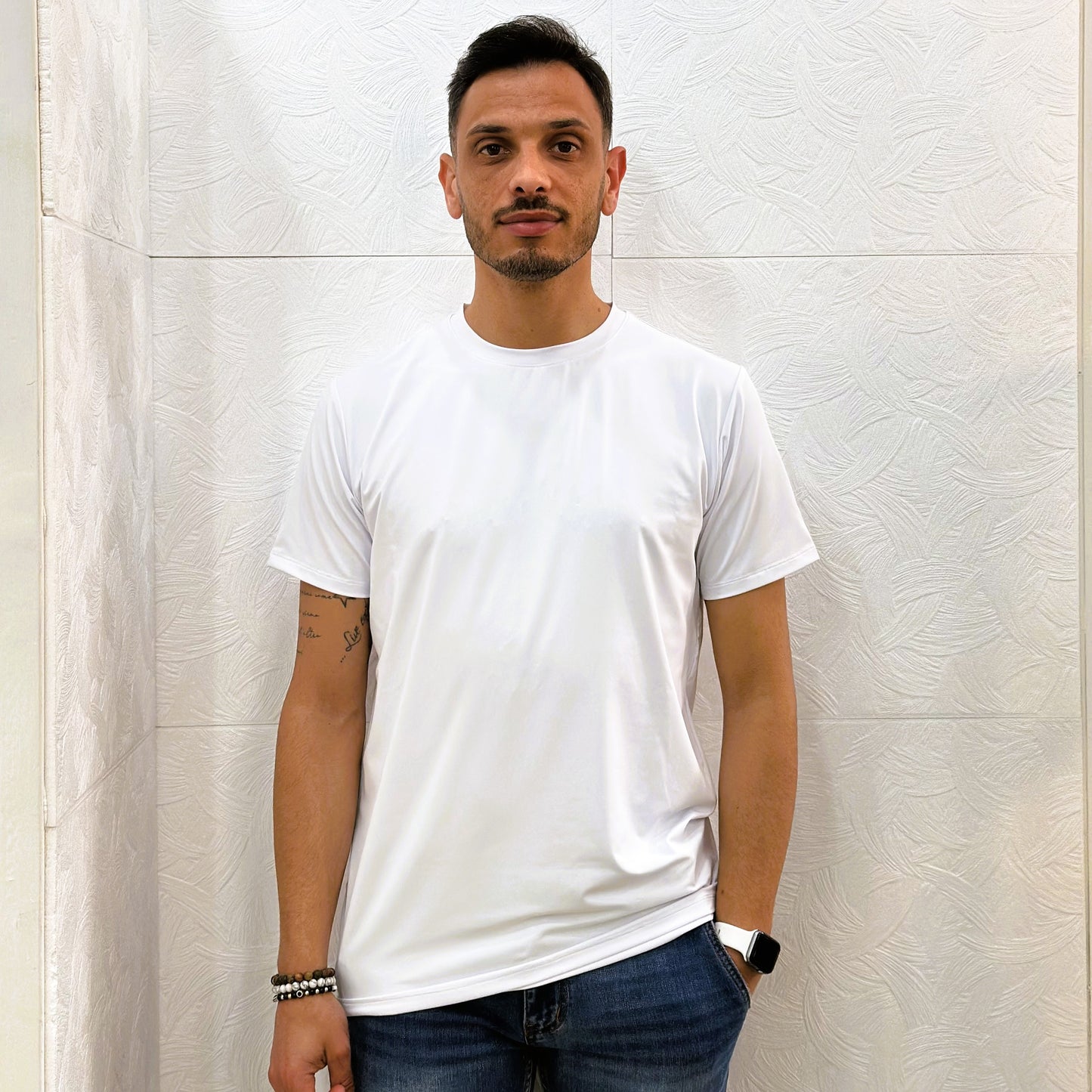 T-SHIRT NO STIRO UGP 4376 WHITE