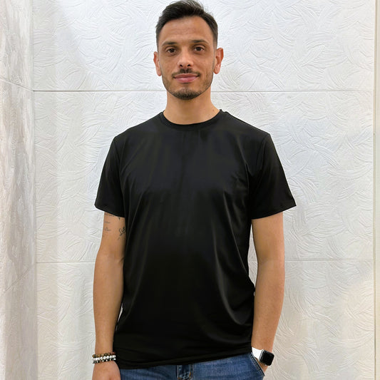 T-SHIRT NO STIRO UGP 4376 BLACK