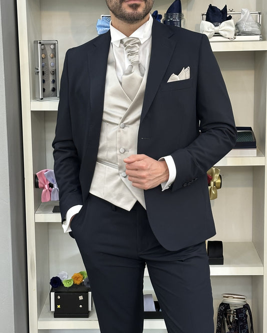 ABITO SPOSO A300 P017 04 BLU NAVY