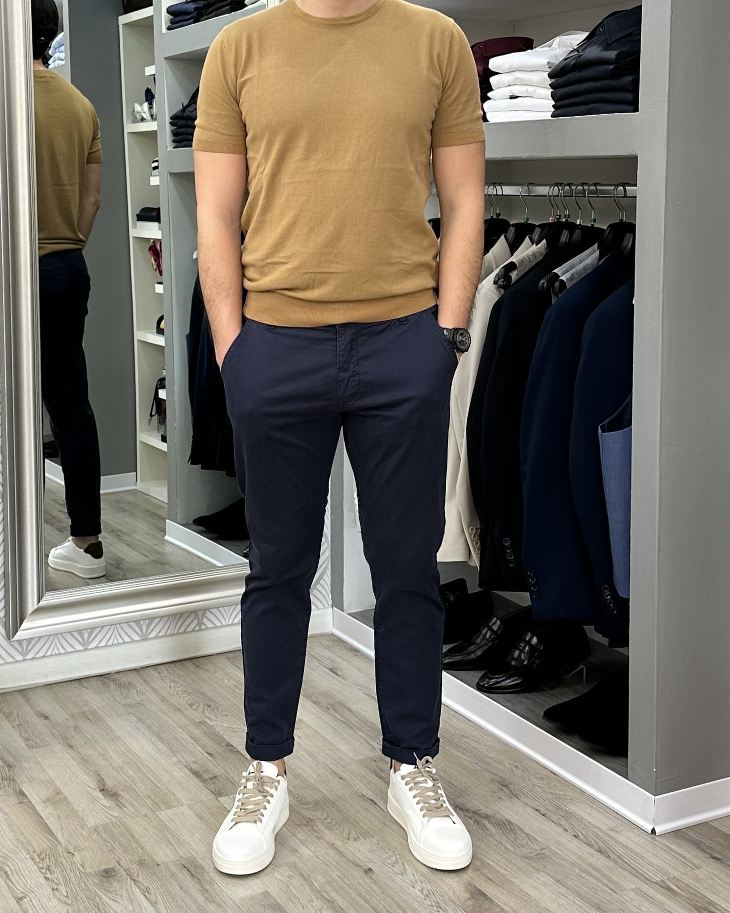 PANTALONE CAPRI "UGP 4201" NAVY