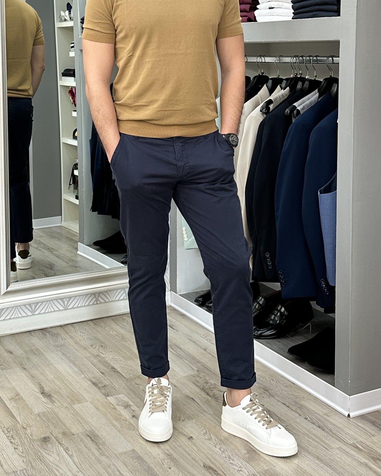 PANTALONE CAPRI "UGP 4201" NAVY