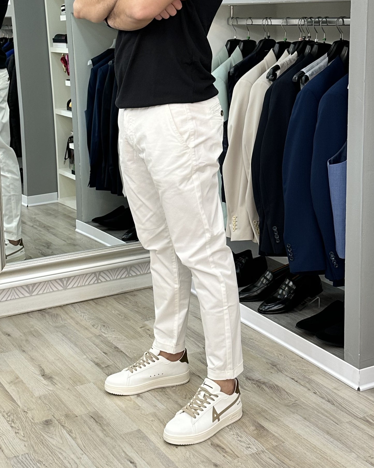 PANTALONE CAPRI "UGP 4201" WHITE