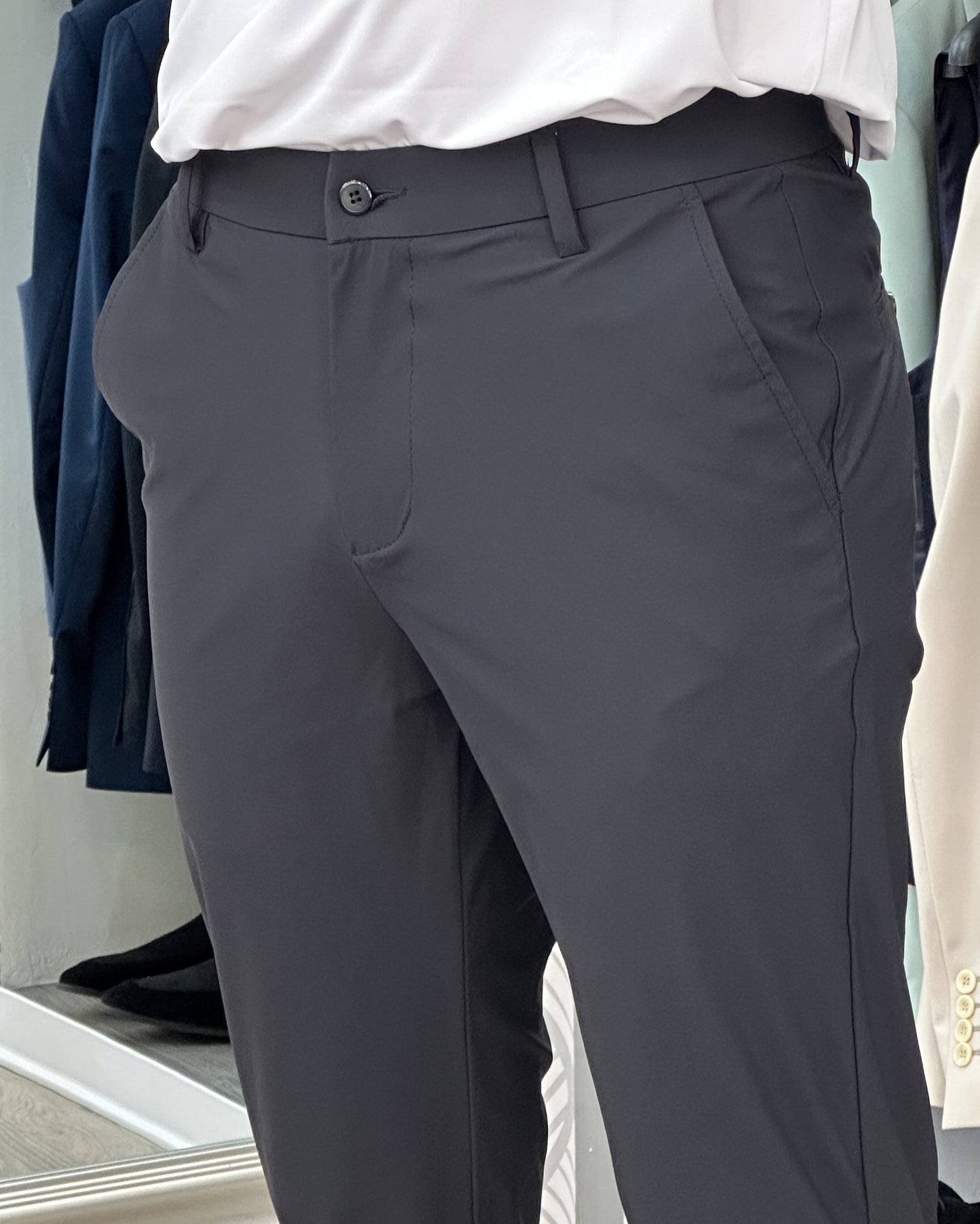 PANTALONE NO STIRO "UGP 4234" NAVY