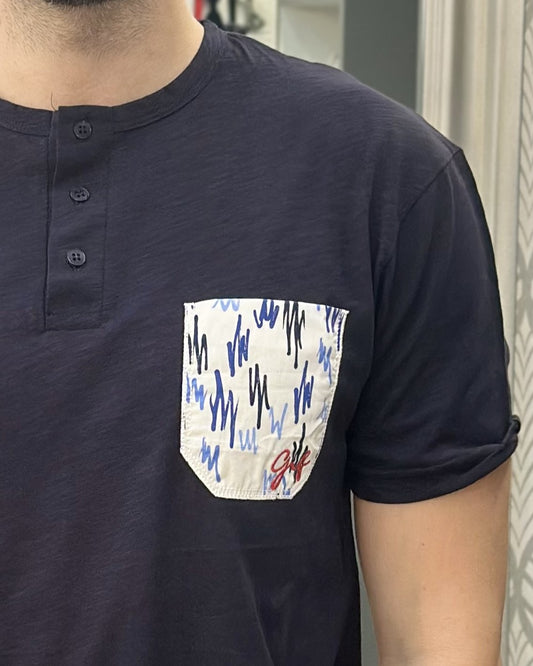 T-SHIRT SERAFINO UGP 4358 NAVY