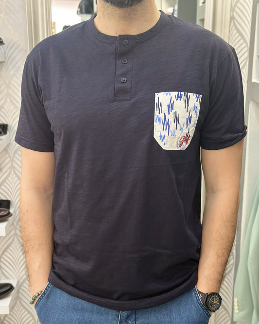 T-SHIRT SERAFINO UGP 4358 NAVY