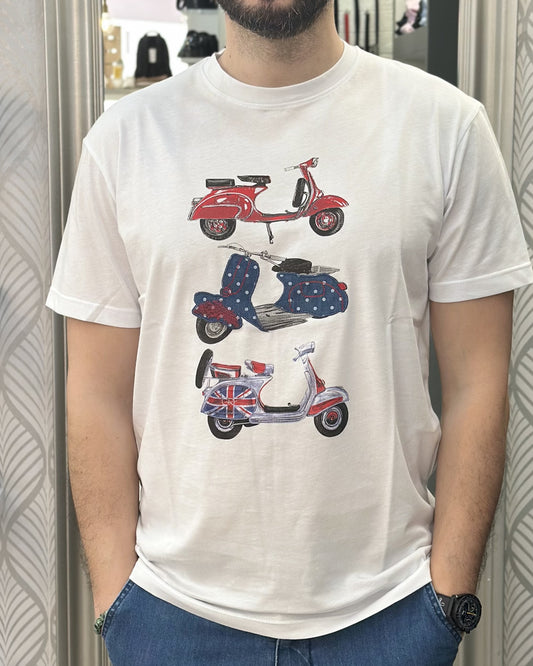 T-SHIRT VESPA UGP 4367 WHITE