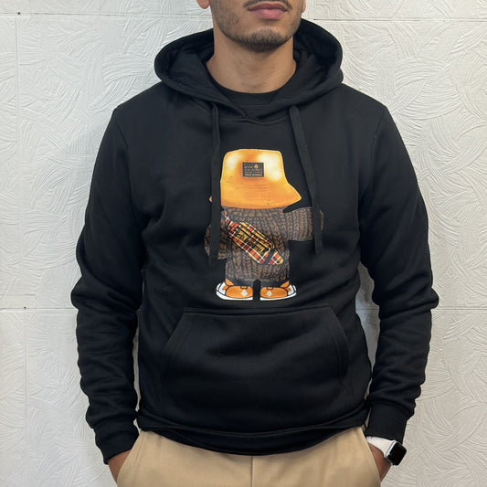 FELPA CAPPUCCIO " TADDY" NERO