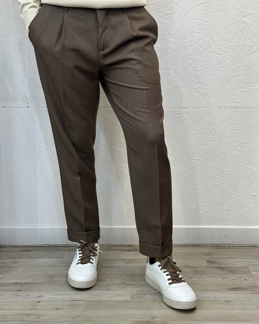 PANTALONE CAPRI " 033331" MORO