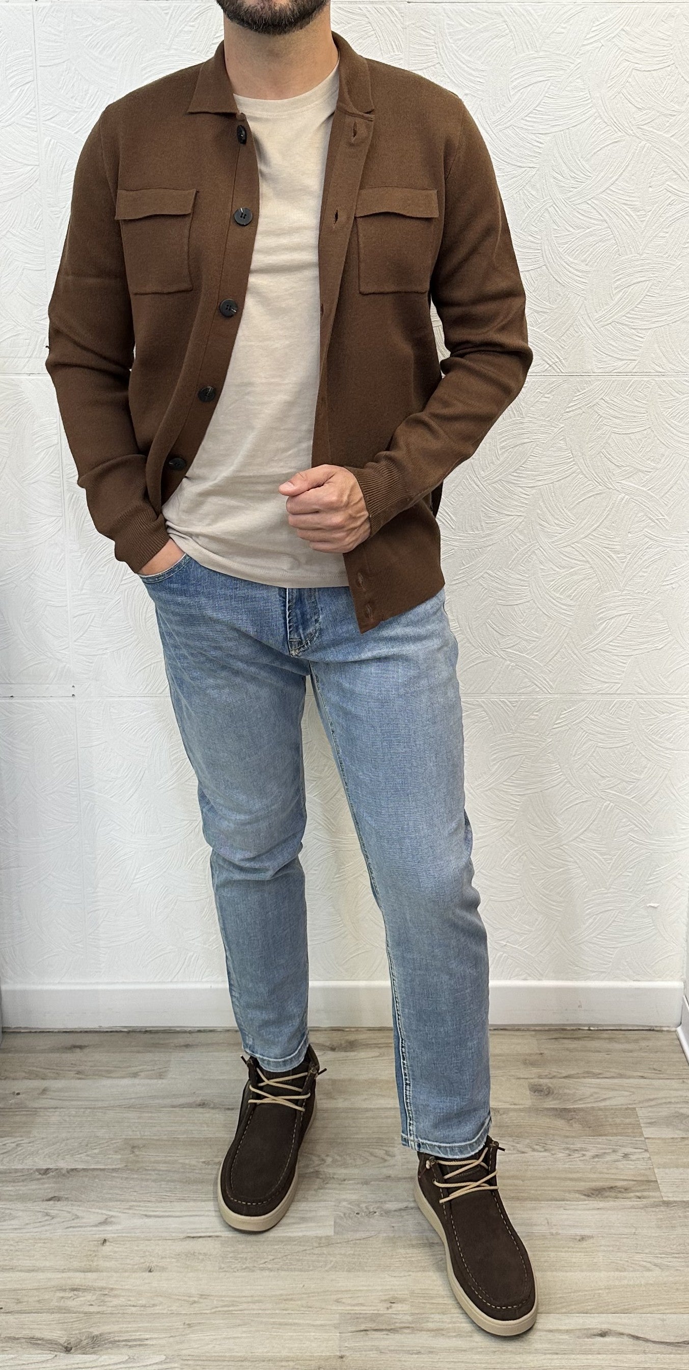 CARDIGAN " UGF 3668" BRUCIATO