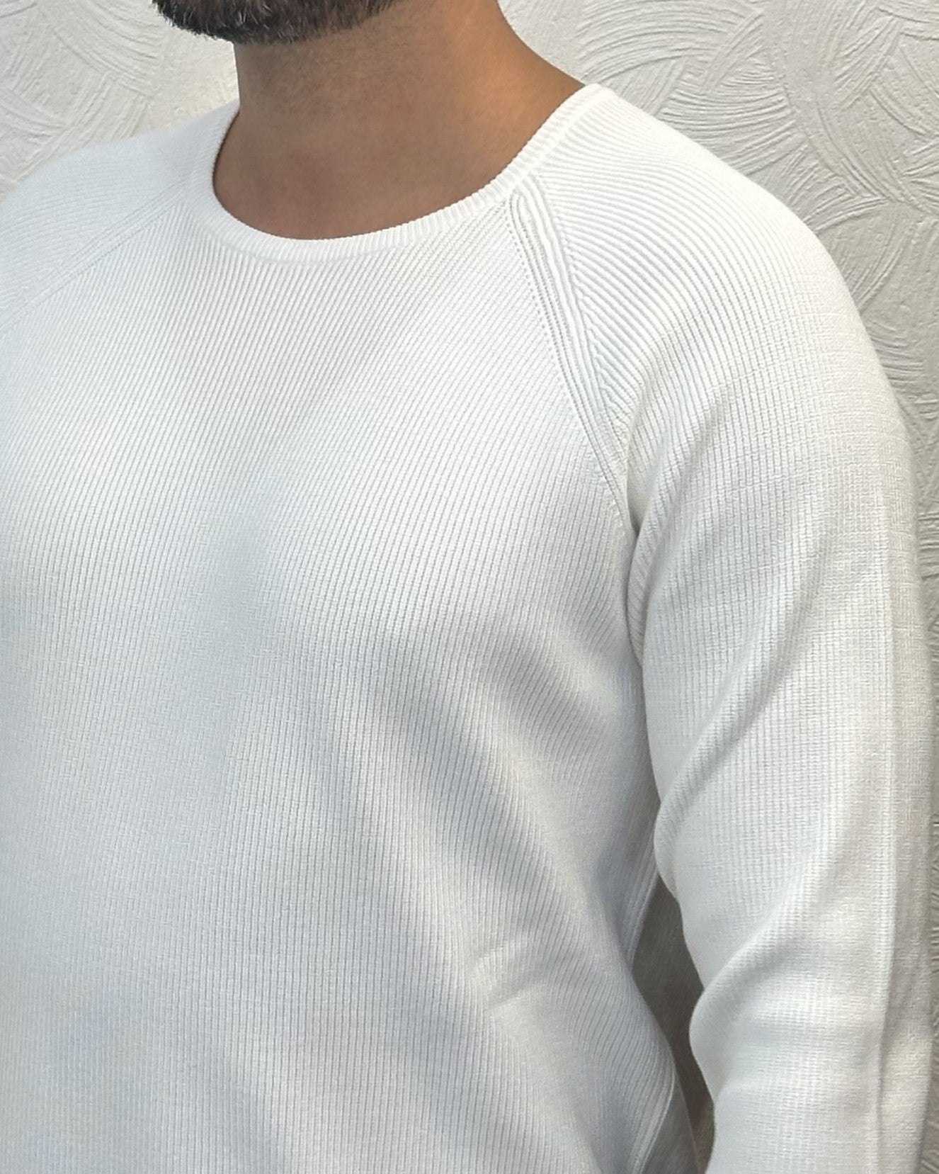 MAGLIA GIROCOLLO " UGF 3626" PANNA