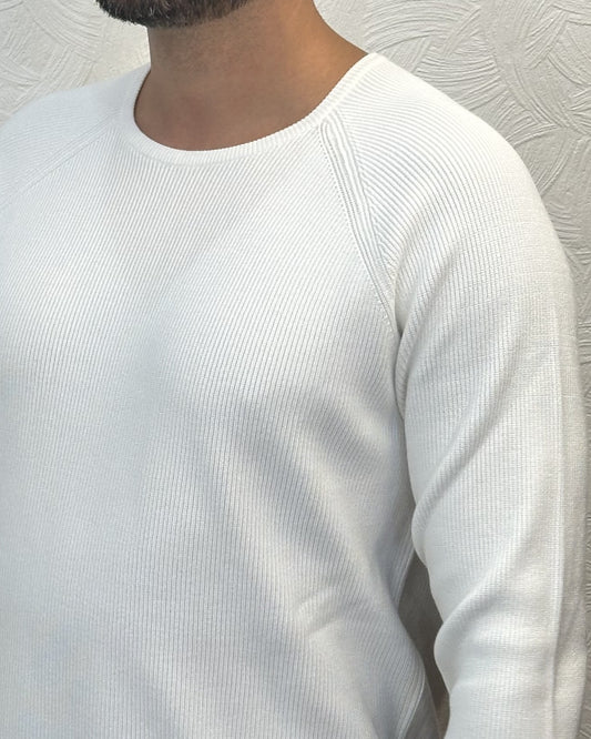 MAGLIA GIROCOLLO " UGF 3626" PANNA