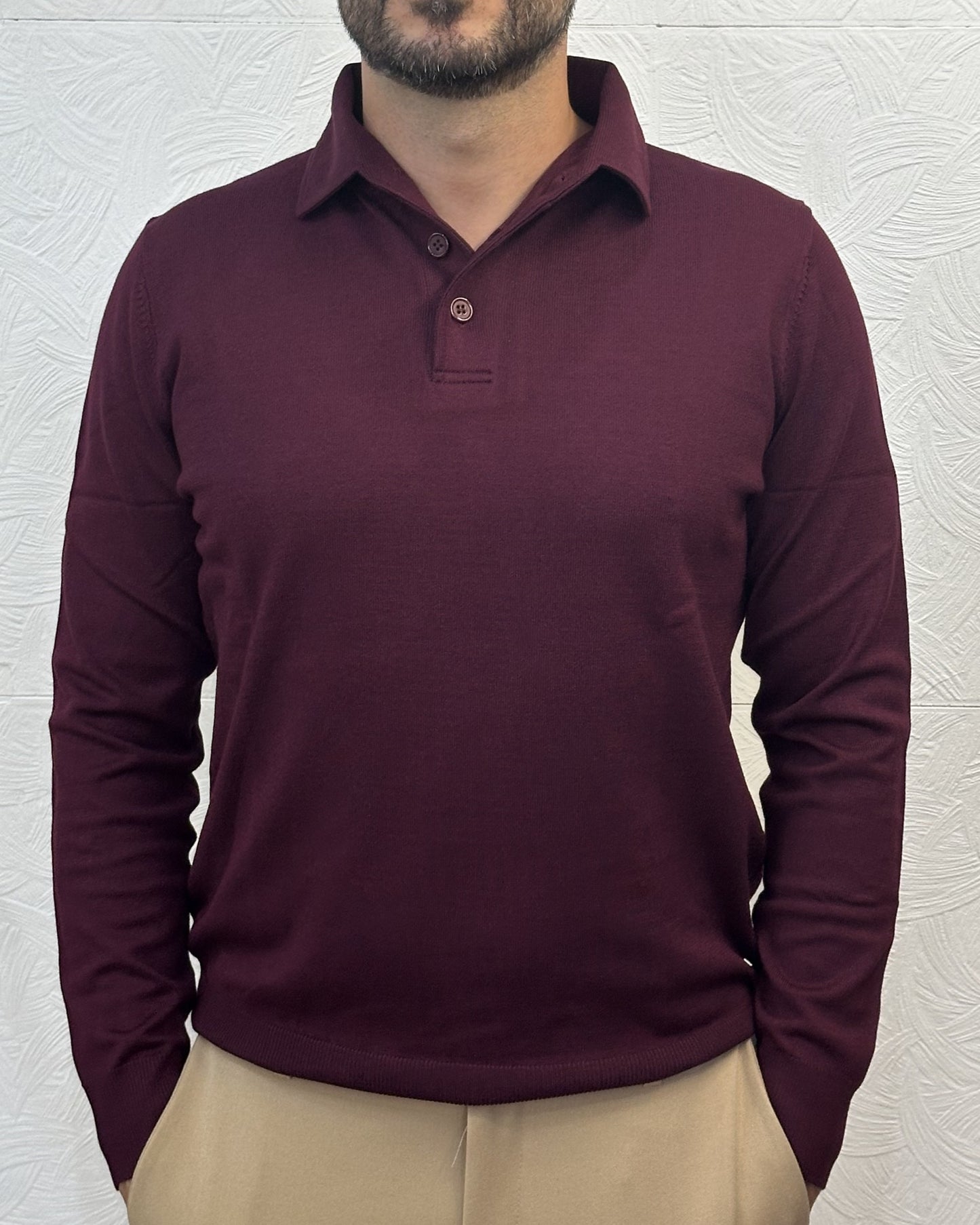 POLO M.LUNGA " UGF 3604" BORDEAUX