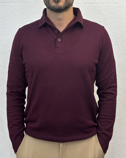 POLO M.LUNGA " UGF 3604" BORDEAUX
