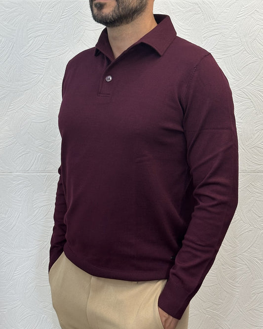POLO M.LUNGA " UGF 3604" BORDEAUX