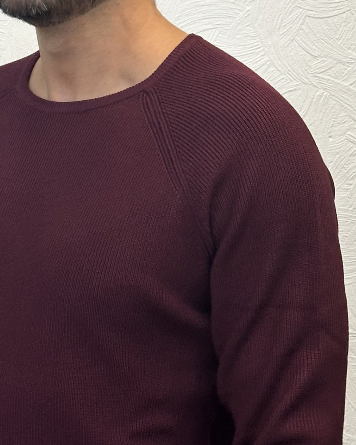 MAGLIA GIROCOLLO " UGF 3626" BORDEAUX