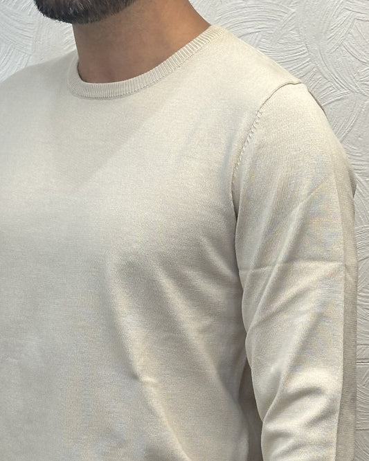 MAGLIA GIROCOLLO " UGF 3600" NATURALE