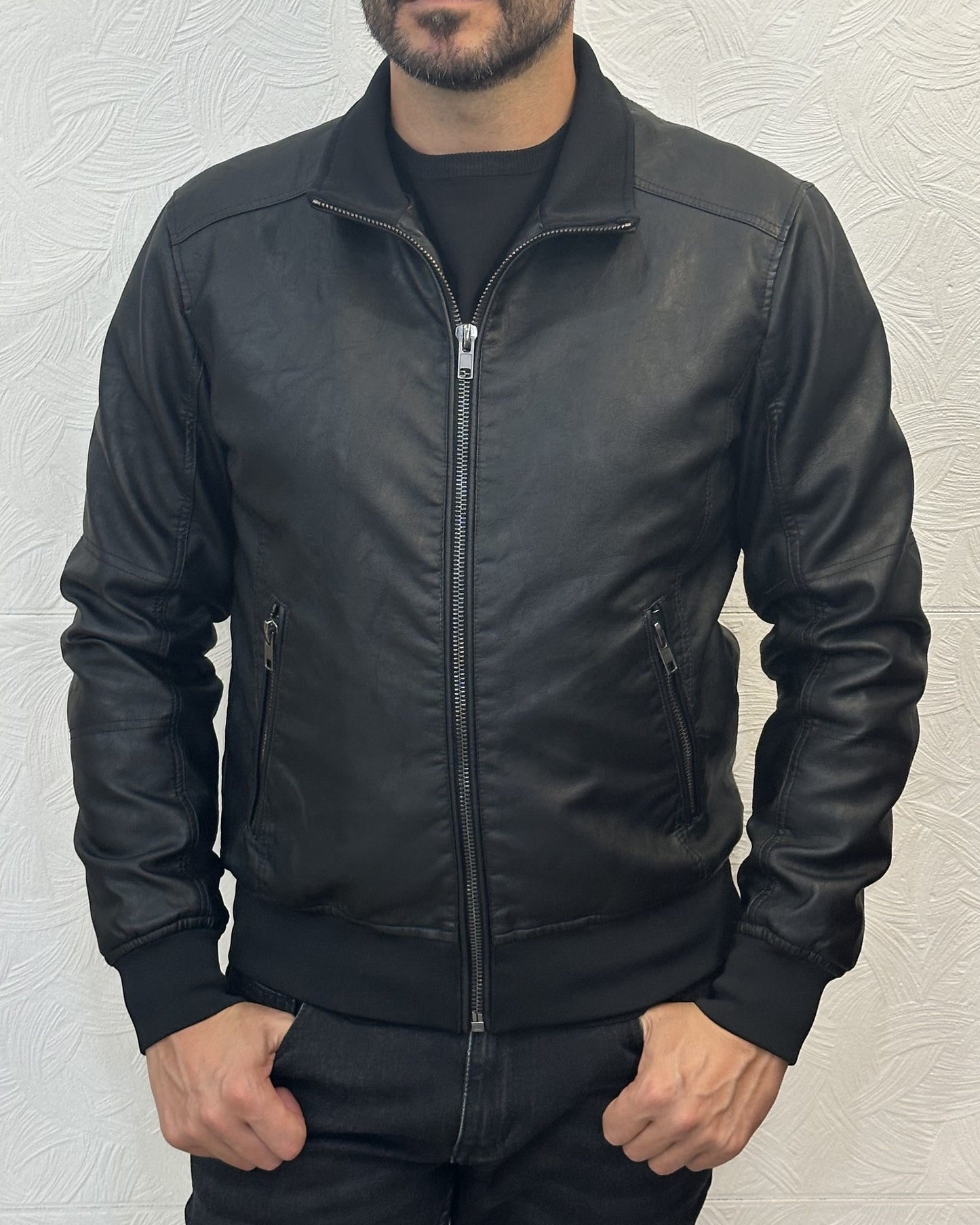 GIUBBOTTO BOMBER JM PHAM BLACK