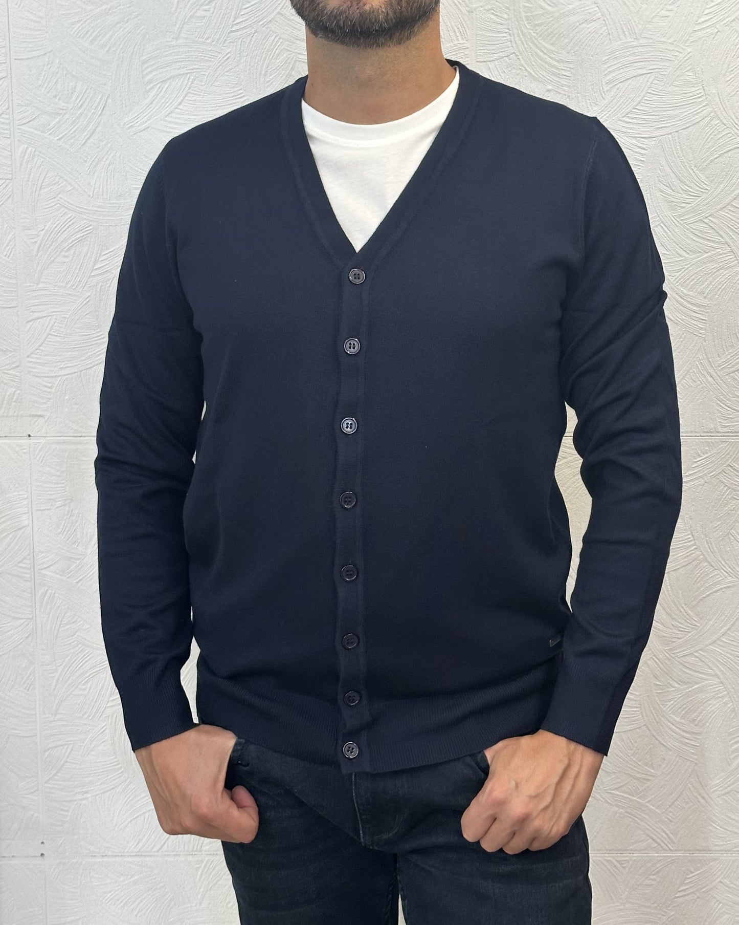 CARDIGAN BASIC " UGF  3608" NAVY