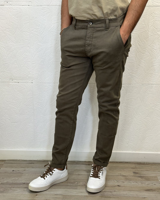 PANTALONE GABARDINE " UGP 3751" MILITARE