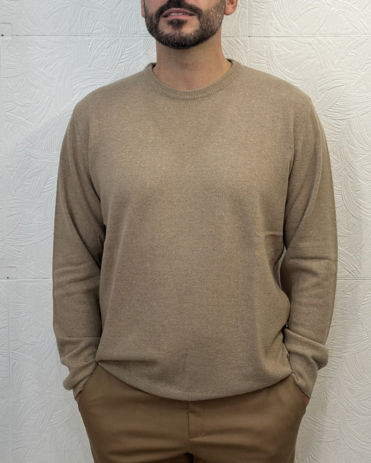 MAGLIA GIROCOLLO CASHMERE 1505 NOCE
