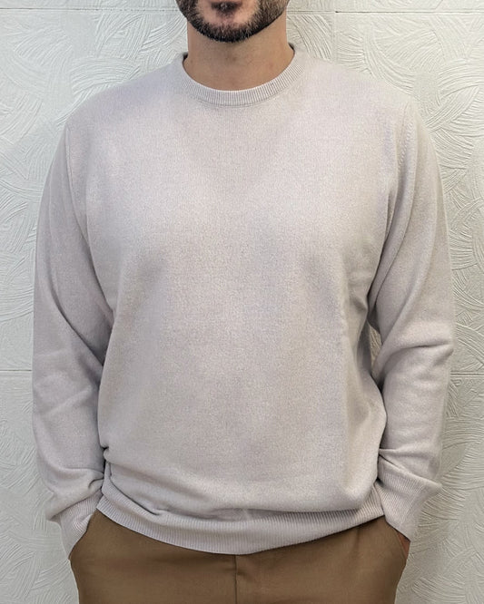 MAGLIA GIROCOLLO CASHMERE 1505 PERLA